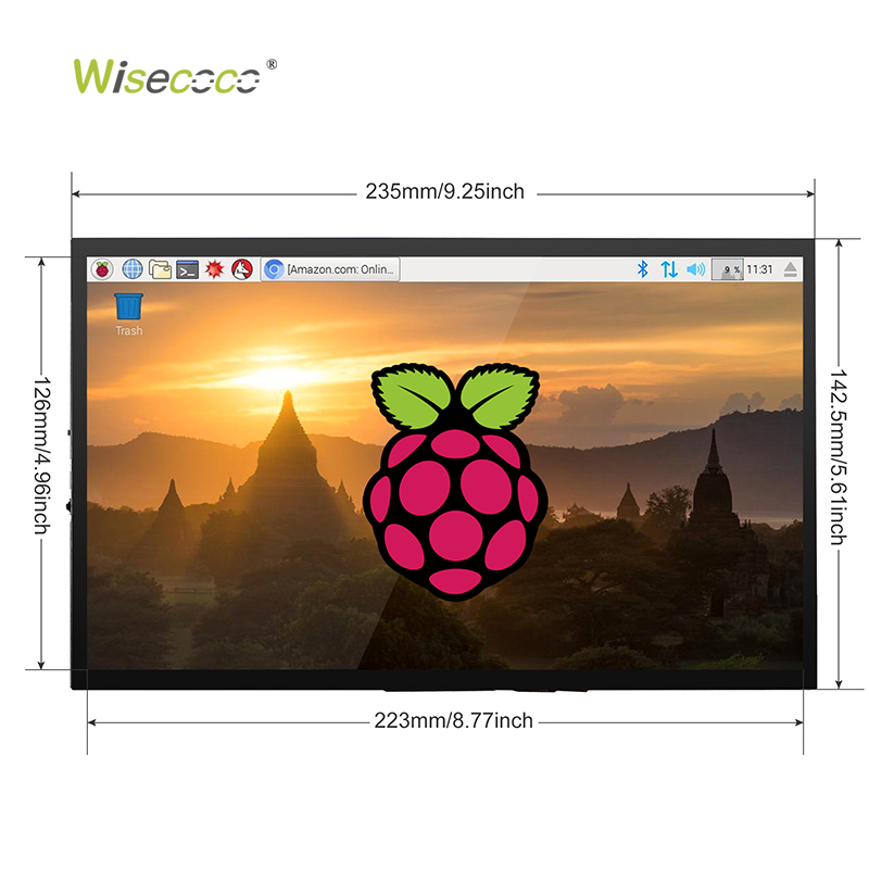 5, 7, 10,1-дюймовый сенсорный  – обзор и цена Raspberry Pi 10.1 Inch Capacitive Touch Screen Ips