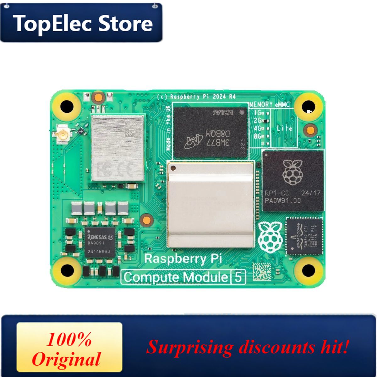 Плата для разработки TopElec R – обзор и цена Raspberry Pi 5 8Gb Board